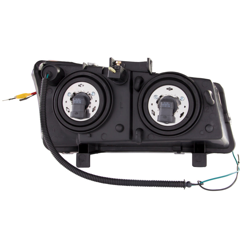 ANZO 2003-2006 Chevrolet Silverado 1500 Faros delanteros con barra en U, color negro