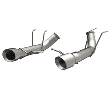 Cargar imagen en el visor de la galería, MagnaFlow 13 Ford Mustang Dual Split Rear Exit Stainless Axle-Back Cat Back Exhaust (Competition)