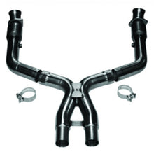 Cargar imagen en el visor de la galería, Kooks 11-14 Ford Mustang GT 5.0L 4V 3 pulgadas x 2 3/4 pulgadas OEM Cat X Pipe Kooks HDR Req