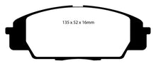 Cargar imagen en el visor de la galería, EBC 07-11 Acura CSX (Canadá) 2.0 Tipo S Pastillas de freno delanteras Yellowstuff