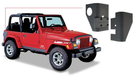 Bushwacker 97-06 Jeep Wrangler Trail Armor Esquinas traseras - Negro