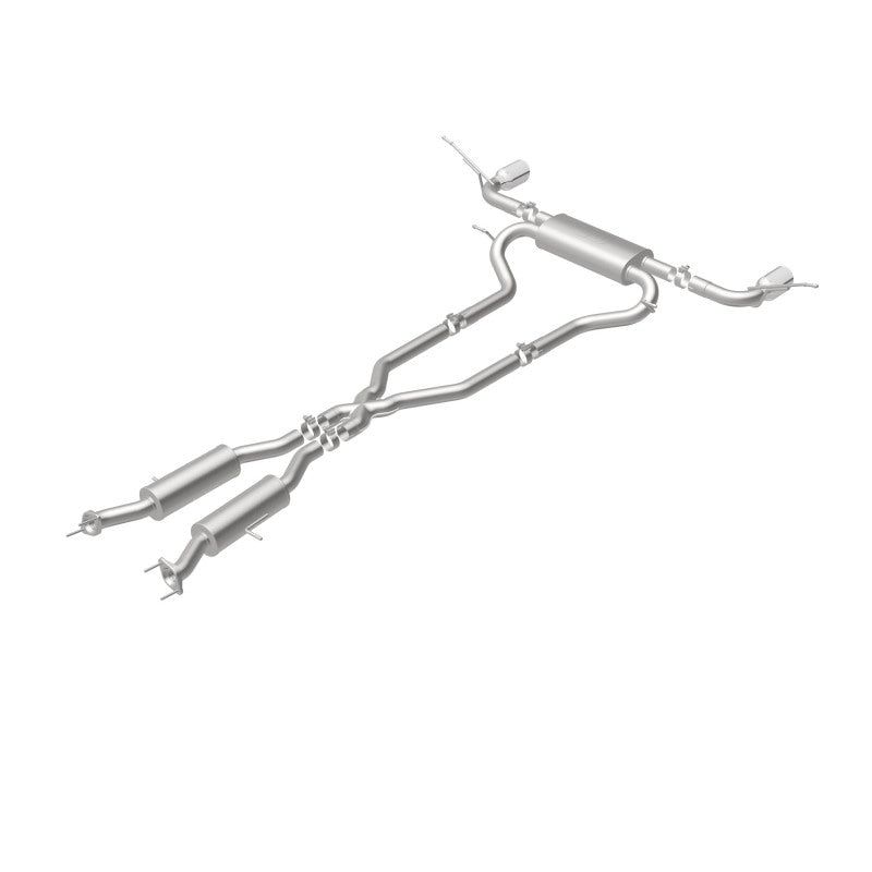 MagnaFlow Cat-Back SS 2.5 pulgadas, parte trasera doble dividida, punta negra de 4 pulgadas 11-16 Jeep Grand Cherokee 5.7L V8/3.6L V6