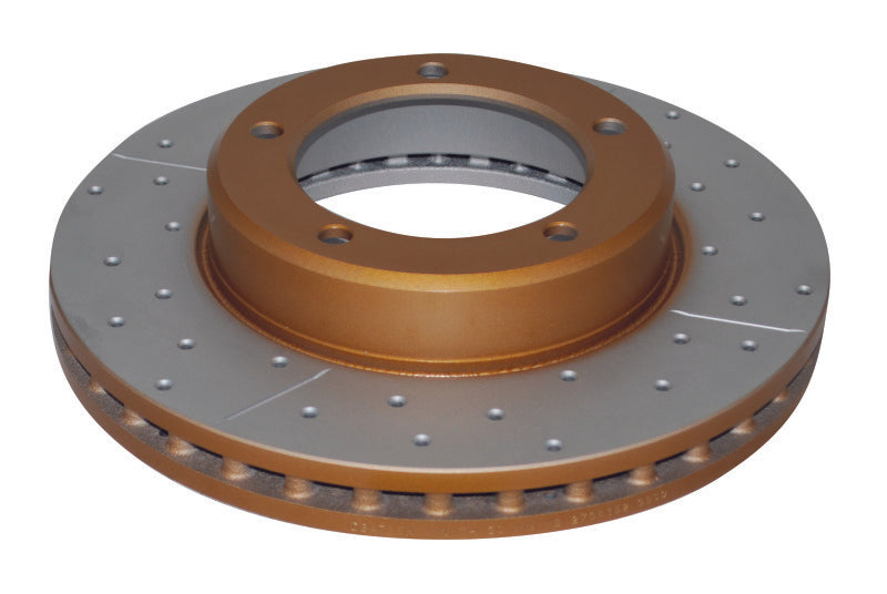 DBA 98-05 Lexus LX470 / 98+ Toyota LandRunner Serie 100 Rotor delantero perforado y ranurado Street Series