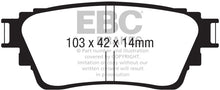 Cargar imagen en el visor de la galería, EBC 18-21 Mitsubishi Outlander Greenstuff Rear Brake Pads