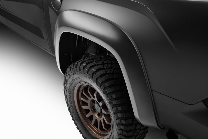 Bushwacker 22-23 Toyota Tundra Extend-A-Fender estilo bengalas 4 piezas - negro