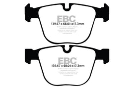 EBC 10+ BMW 535i 3.0 Twin Turbo GT (F07) Pastillas de freno traseras Greenstuff