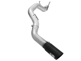 aFe Atlas 5 pulgadas DPF-Back Exh de acero aluminizado Dodge RAM Diesel 13-14 L6-6.7L Mega Cab con punta negra