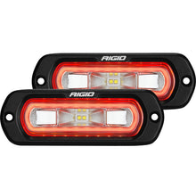 Cargar imagen en el visor de la galería, Rigid Industries SR-L Series Flush Mount LED Spreader Pair w/ Red Halo - Universal