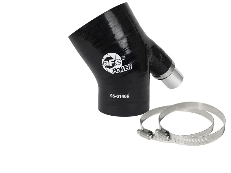Kit de acoplamiento aFe MagnumFORCE Acoplador reductor de codo de 3 pulgadas de diámetro interior x 2/14 pulgadas x 35 grados con. Ventilación - Negro