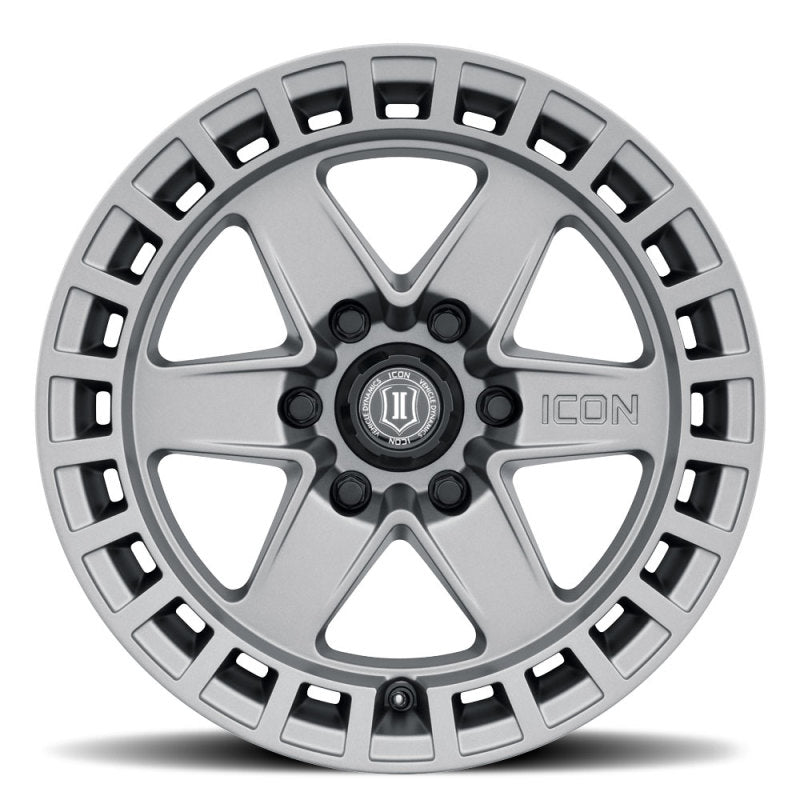 ICON Raider 17x8.5 6x5.5 0mm Offset 4.75in BS Rueda de titanio