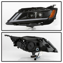 Cargar imagen en el visor de la galería, xTune 14-18 Chevy Impala (Excl Limited) DRL Halogen Proj Headlights - Blk (PRO-JH-CIM15-LB-BK)