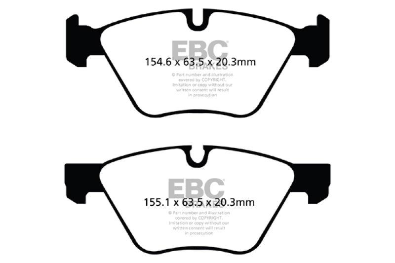 EBC 06-07 BMW 330i/330Xi (E90) Pastillas de freno delanteras Bluestuff