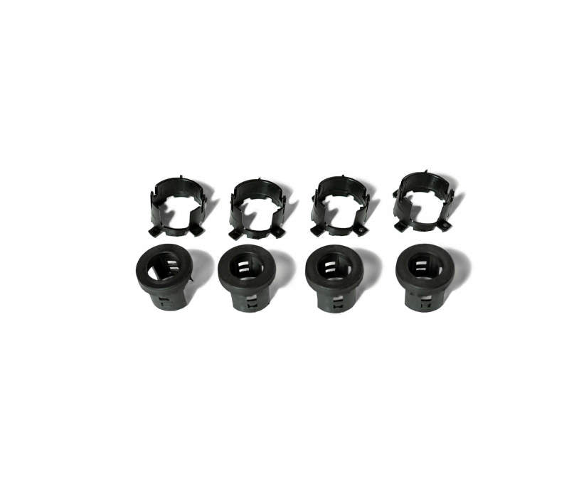 DV8 Offroad Jeep/Dodge/RAM Kit de repuesto de bisel delantero y clip trasero para sensores MOPAR - Juego de 4