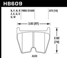 Cargar imagen en el visor de la galería, Hawk 08-11 Audi R8/07-08 RS4/03-04 RS6 / 02-03 VW Phaeton DTC-60 Pastillas de freno delanteras