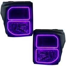 Cargar imagen en el visor de la galería, Oracle Ford F250/350 11-16 Halo Kit (Square Ring Design) - ColorSHIFT w/ BC1 Controller SEE WARRANTY