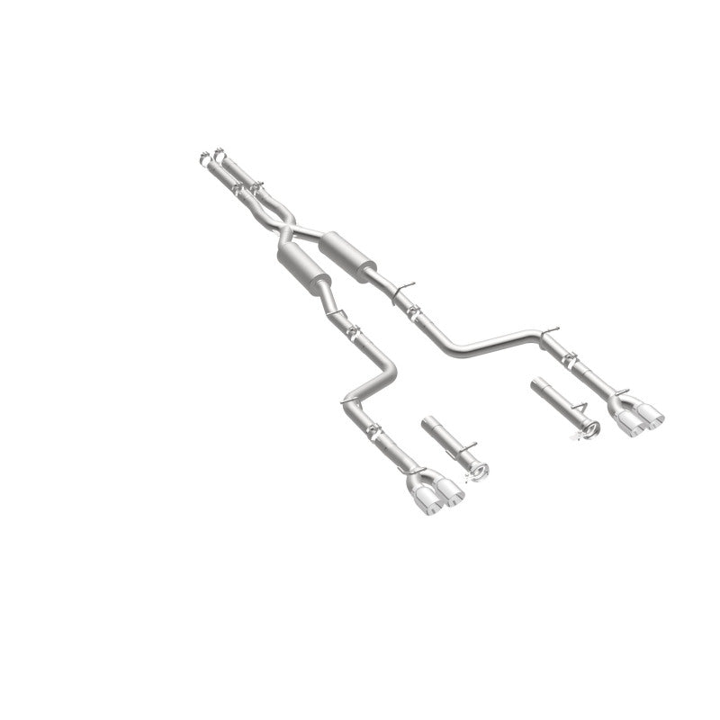MagnaFlow Cat-Back, SS, 2.5 pulgadas, cuádruple trasero dividido con punta de 3.5 pulgadas 2015 Dodge Challenger R/T 5.7L