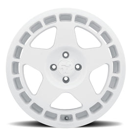 quince52 Turbomac 17x7.5 4x108 42mm ET 63.4mm Rueda central Rally blanca