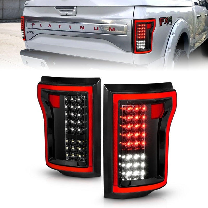 ANZO 2015-2016 Ford F-150 luces traseras LED negras