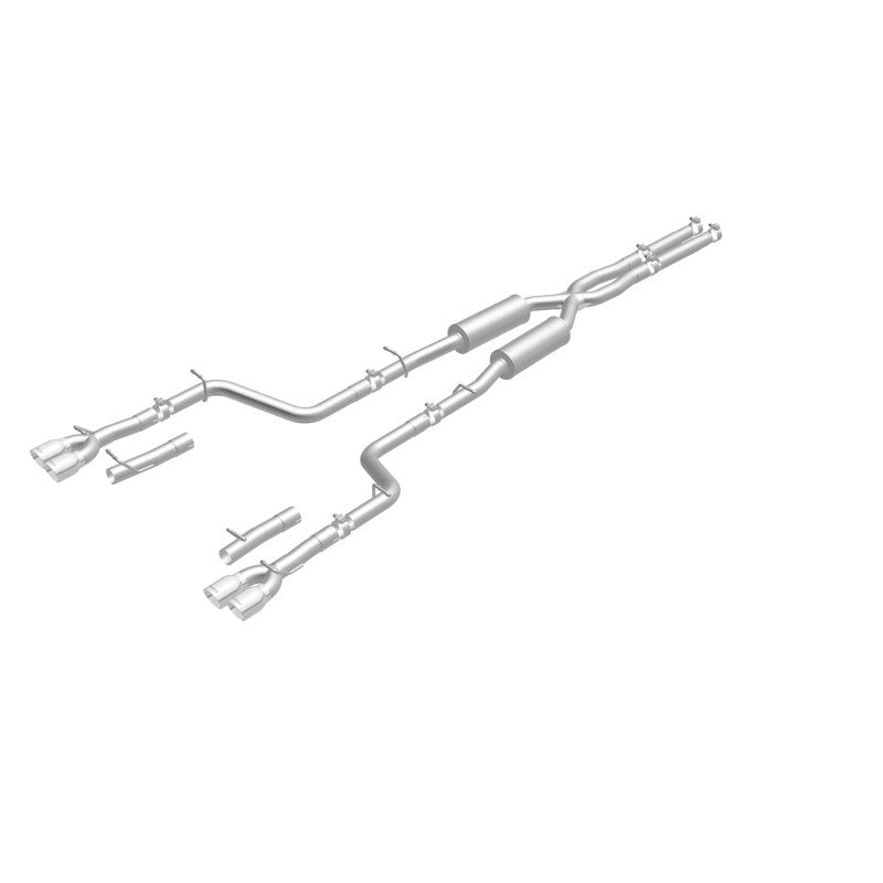 MagnaFlow Cat-Back, SS, 2.5 pulgadas, cuádruple trasero dividido con punta de 3.5 pulgadas 2015 Dodge Challenger 3.6L V6