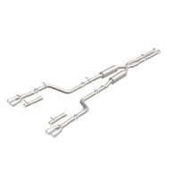 Cargar imagen en el visor de la galería, MagnaFlow Cat-Back, SS, 2.5 pulgadas, cuádruple trasero dividido con punta de 3.5 pulgadas 2015 Dodge Challenger 3.6L V6