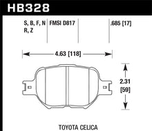 Cargar imagen en el visor de la galería, Hawk 01-05 Celica GT/GT-S/05-08 tC Performance Ceramic Street Front Brake Pads