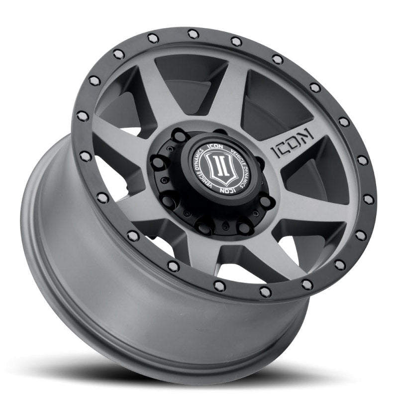 ICON Rebound HD 18x9 8x180 12mm Offset 5.5in BS Rueda de titanio de 124.2mm de diámetro