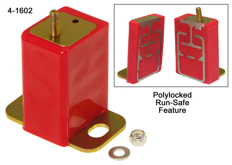 Prothane 66-72 Chrysler Early Model Trans Mount Bujes - Rojo