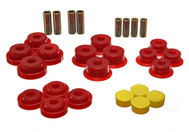 Energy Suspensión 97-06 Jeep Wrangler TJ Bujes de brazo de control trasero rojos (debe reutilizar carcasas exteriores OEM)