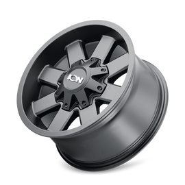 Rueda negra satinada ION tipo 141 20x9 / 5x127 BP / 18 mm de desplazamiento / 87 mm con buje
