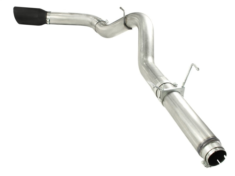 aFe Atlas Exhausts Escape de acero aluminizado con respaldo DPF Dodge Diesel Trucks 07.5-12 L6-6.7L Punta negra