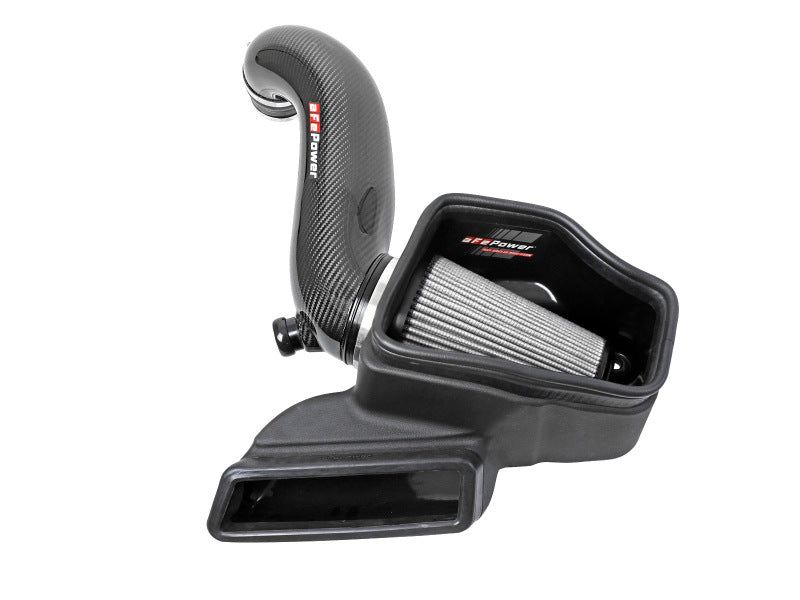 aFe 15-19 VW Golf R (MKVII) L4-2.0L (t) Sistema de admisión de fibra de carbono Track Series con filtro Pro DRY S