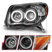 Cargar imagen en el visor de la galería, ANZO Faros delanteros proyectores Toyota 4Runner 2006-2009 con halo negro