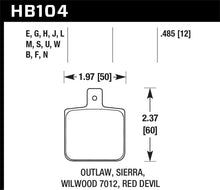 Cargar imagen en el visor de la galería, Pastillas de freno Hawk Wilwood DLSF/Outlaw 1000 HPS 5.0 Street