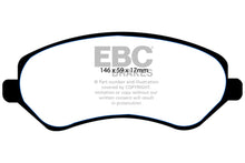 Cargar imagen en el visor de la galería, EBC 04-07 Chrysler Town &amp; Country 3.3 Tambores traseros Pastillas de freno delanteras Greenstuff