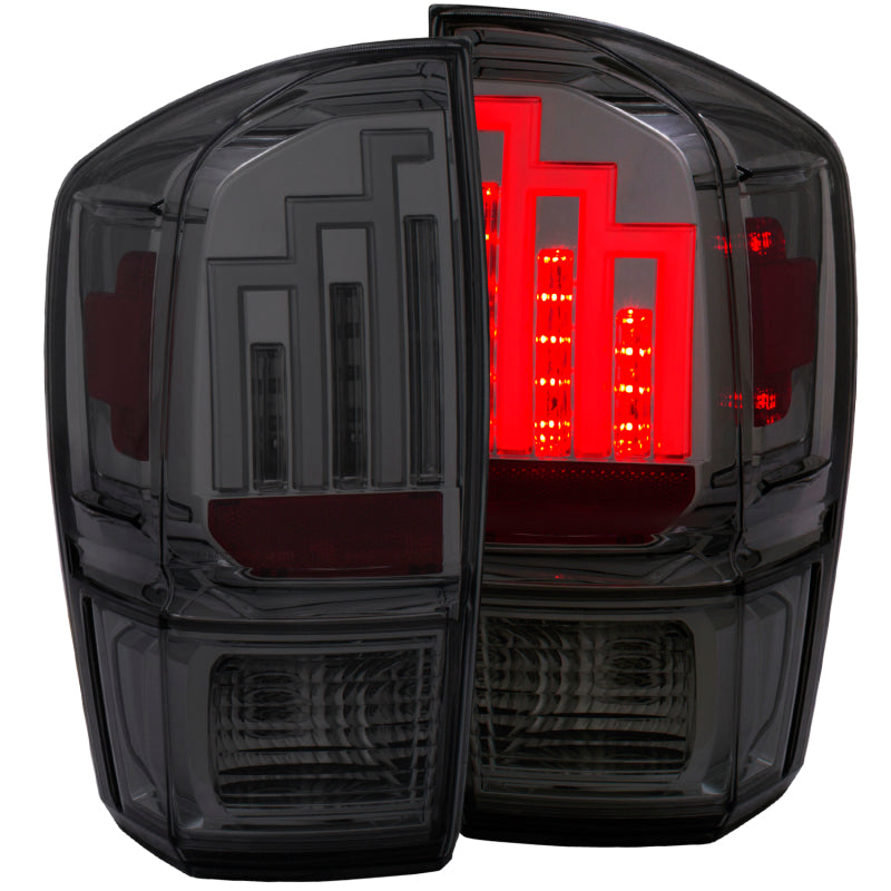 ANZO 2016-2017 Toyota Tacoma Luces traseras LED ahumadas