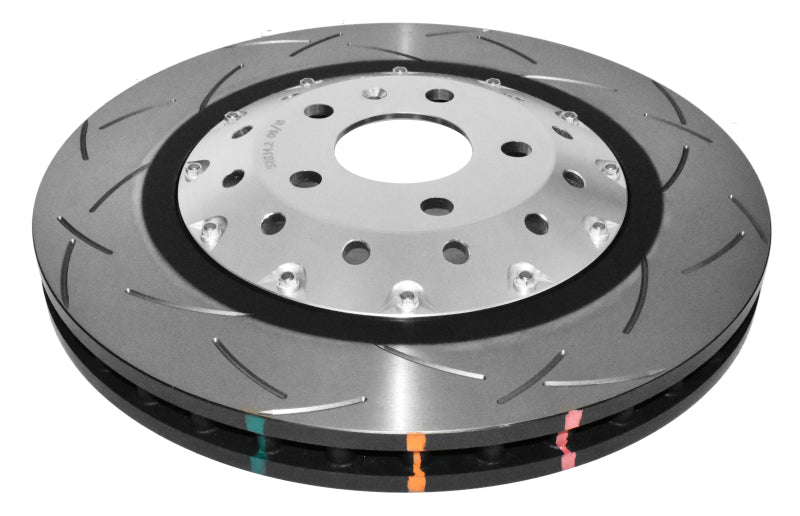 DBA 2014+ Audi RS Q3 5000 Sombrero de rotor anodizado transparente de 2 piezas completamente ensamblado T3 Frente KP ranurado