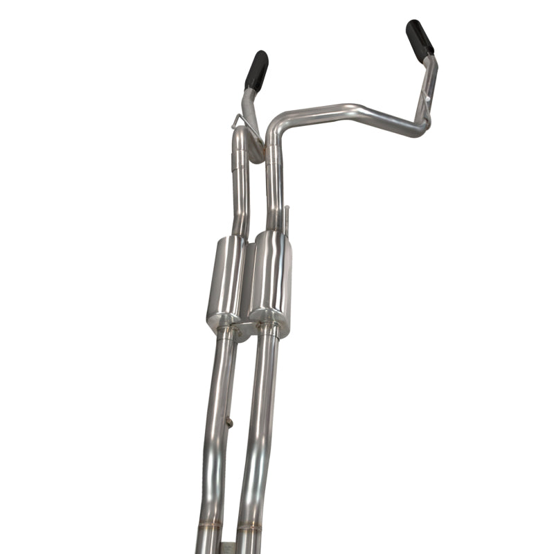 Kooks 11-14 Ford Raptor SVT 6.2L 4V 3 pulgadas Escape VERDE Cat X-Pipe con puntas de corte negro de 3 1/2 pulgadas