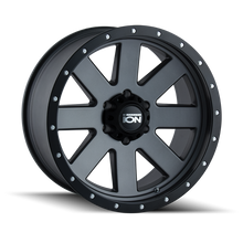 Cargar imagen en el visor de la galería, ION Type 134 20x9 / 5x150 BP / 18mm Offset / 110mm Hub Matte Gunmetal/Negro Beadlock Rueda