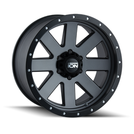 ION Type 134 18x9 / 6x139.7 BP / 18mm Offset / 106mm Hub Matte Gunmetal/Negro Beadlock Rueda