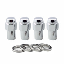 Load image into Gallery viewer, McGard Hex Lug Nut (Reg. Shank - .746in.) 1/2-20 / 13/16 Hex / 1.65in. Length (4-Pack) - Chrome