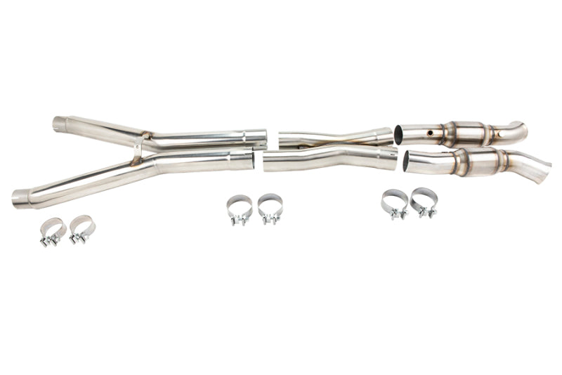 Kooks 09-13 Chevy Corvette C6 LS2/LS3 6.0L/6.2L 3 pulgadas x 3 pulgadas VERDE Cat SS X-Pipe Kooks HDR Req