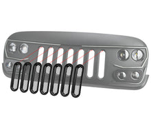 Cargar imagen en el visor de la galería, Oracle Vertical Mesh Inserts for Vector Grille (JK Model Only) SEE WARRANTY
