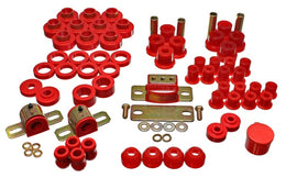 Energy Suspensión 80-86 Jeep CJ7 Juego de bujes maestros Hyper-Flex rojos
