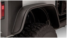 Cargar imagen en el visor de la galería, Bushwacker 07-18 Jeep Wrangler bengalas de estilo plano, 2 piezas, solo para utilitario deportivo de 2 puertas, color negro