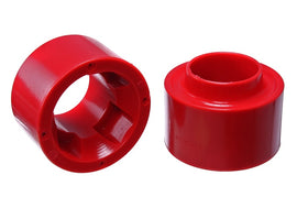 Energy Suspensión 07-17 Jeep Wrangler (JK) Espaciador de resorte helicoidal delantero rojo Juego de elevación de 1-3/4 pulgadas