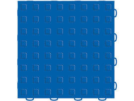 WeatherTech TechFloor 12in x 12in Solid Floor Tile w/ Raised Squares - Blue