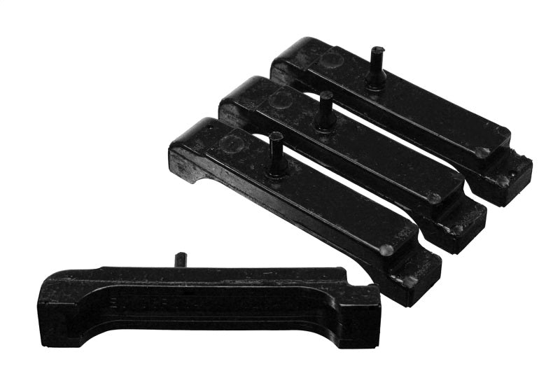 Energy Suspensión GM BBC Juego de almohadillas aislantes de radiador negras - 4 filas