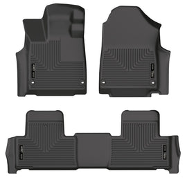 Husky Liners 2022 Acura MDX Weatherbeater Revestimientos negros para el piso del asiento delantero y secundario