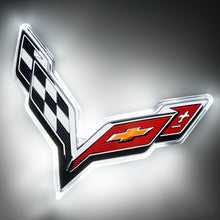 Cargar imagen en el visor de la galería, Oracle Corvette C7 Rear Illuminated Emblem - White SEE WARRANTY