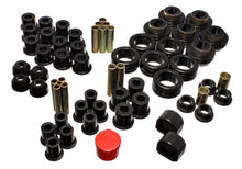 Cargar imagen en el visor de la galería, Suspensión energética 81-87 Chevy/GMC 4WD (con resortes delanteros originales) Juego de bujes maestros Hyper-flex negros